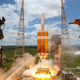 Illustration for article titled These Photos of Worlds Largest Rocket Launch Are Incredible